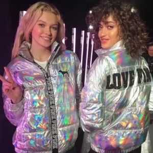 Fashion Show 27 Metallic Puffer Jacket 